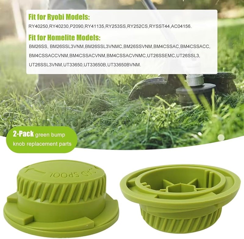 Green Bump Knob Replacement Compatible for Homelite BM26SSVNM BM4CSSAC BM4CSSACC Weed Eater String Trimmer - Image 4